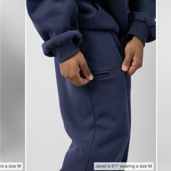 Comfrt Affirmation Sweatpants Blue Sz Small - Picture 3 of 14